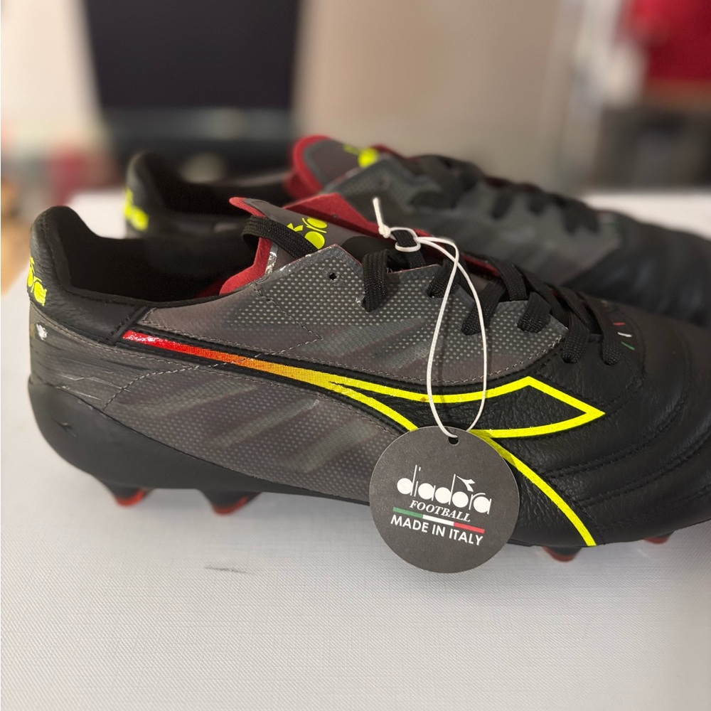 Diadora Brazil Elite Veloce ITL Firm Ground Soccer Cleats Size 7.5, New w/o box